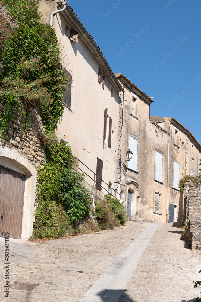 maubec ancient street village in provence france
