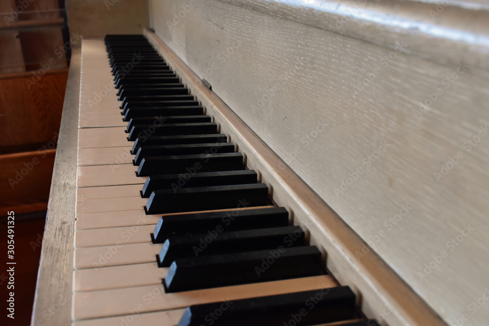 antique piano and keys antique piano and keys