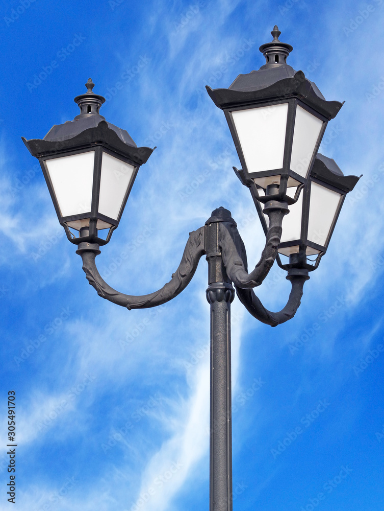 Street lantern  on background sky