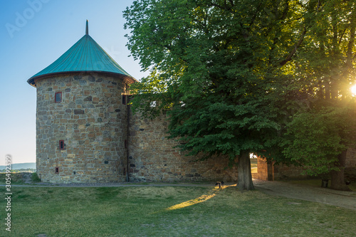 Obraz na płótnie View on Akershus Castle, Olso, Norway w salonie
