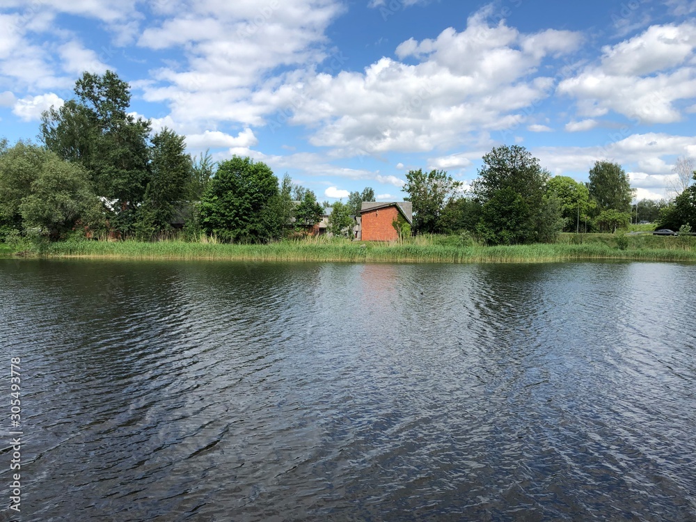 Obraz premium landscape with river