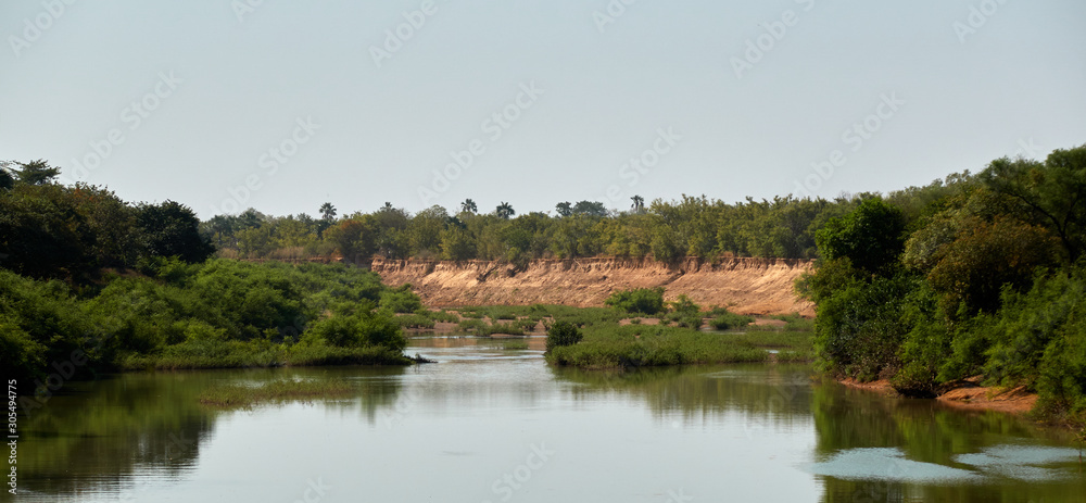 Gambia river at Wassadou, Senegal Gambia river at Wassadou, Senegal