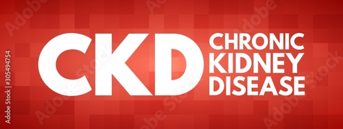 CKD - Chronic Kidney Disease acronym, medical concept background