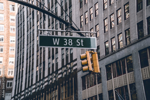 street sign in new york city