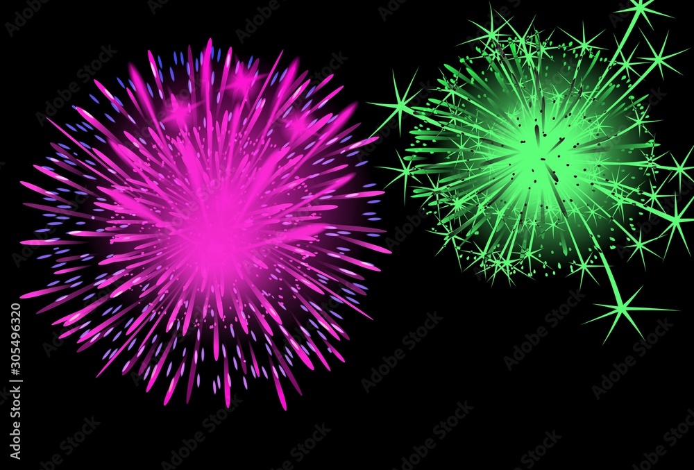 Fototapeta premium fireworks in the night sky