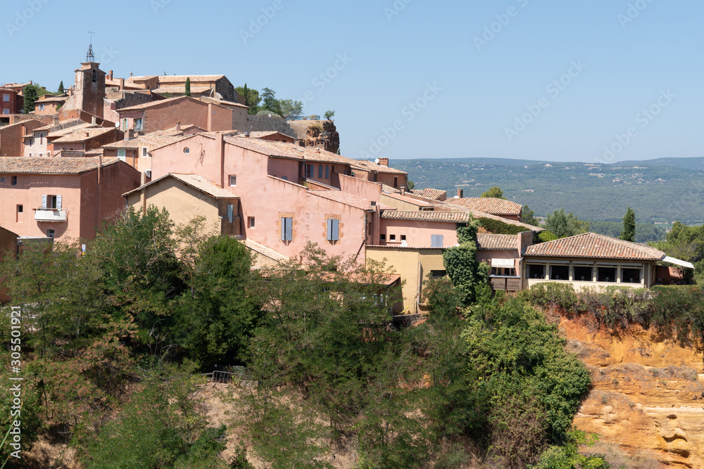 Roussillon historic ocher village Provence Luberon Vaucluse France
