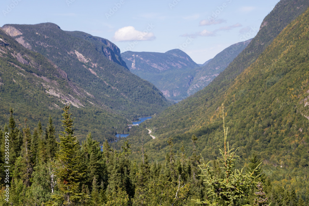 Mountains in the Charlevoix region of Quebec, Canada. 