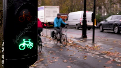 Cycle path in London