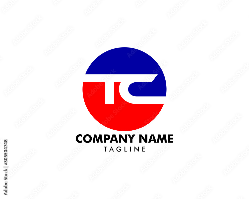 Initial Letter TC Logo Template Design Initial Letter TC Logo Template Design