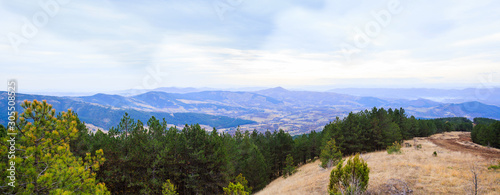  Panoramic View of the Mountain Natural Landscape © mitarart