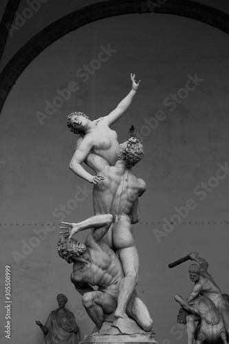 The Rape of the Sabine Women by Giambologna.