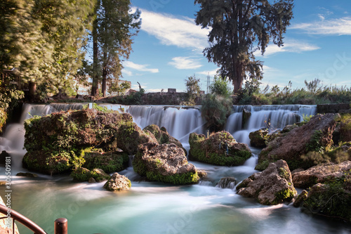 Long exposure photo of Tarsus Waterfalls, Tarsus is little town in Mersin, Turkey photo