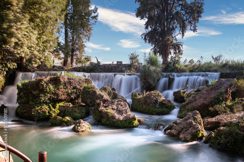 Tableau sur toile Long exposure photo of Tarsus Waterfalls, Tarsus is little town in Mersin, Turke