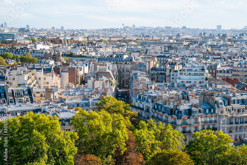 Paris sunny skyline