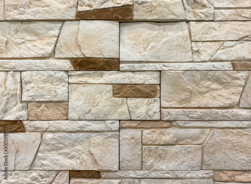 Detail of a decorative wall. masonry. Background  texture