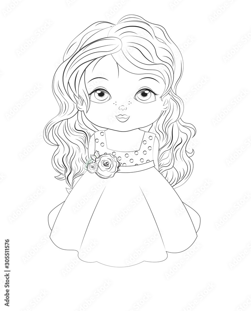 princess baby girl Coloring book princess baby girl Coloring book