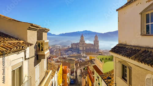Print op canvas Viewpoint on gorgeous Cathedral of Jaen, Spain