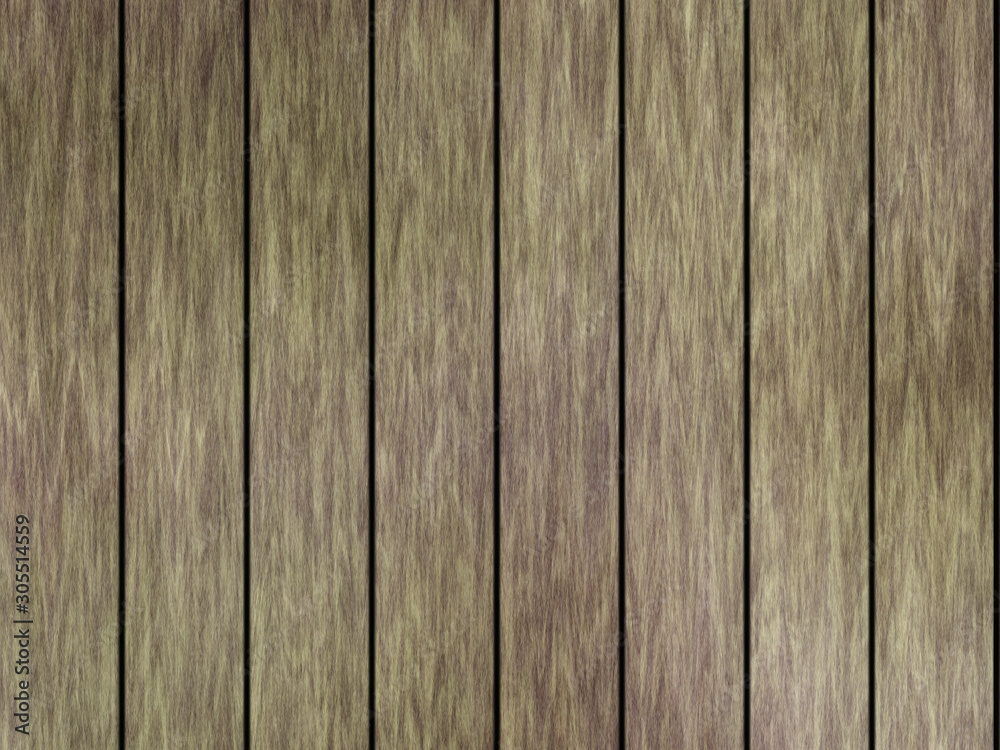 Fototapeta premium Wood texture background pattern. Dark hardwood planks surface of wooden board floor wall fence. Abstract timber decorative illustration.