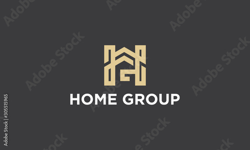 Home Group Vectors Royalty logo design inspiration photo