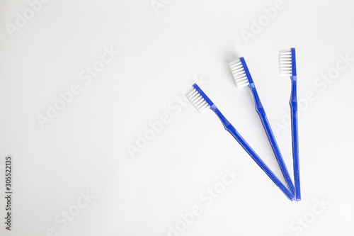 toothbrush on a white background. product at a low price