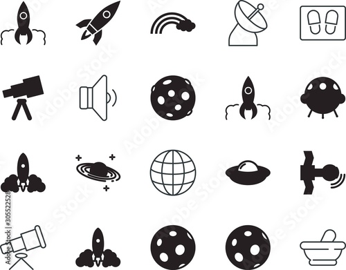 space vector icon set such as: scope, wipe, studio, optical, media, day, interface, round, frame, holiday, greeting, radar, pictogram, logo, mortar, earth, enter, universe, search, carpet, towel