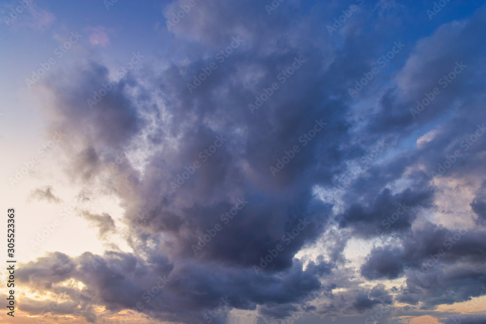 blue sky with clouds