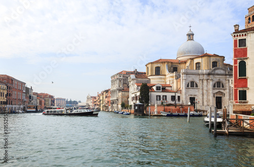 Venice, beautiful romantic italian city. Grand Canal.