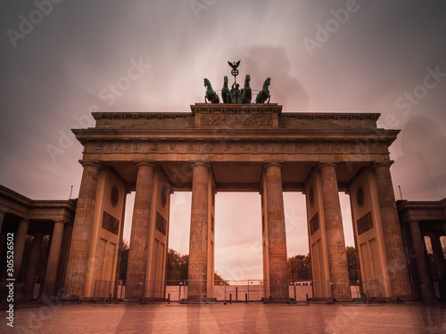 Berlin Brandenburger Gate in Special Light view