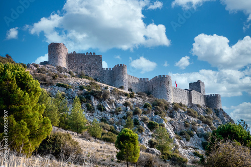 Medieval castle in Ceyhan Town, Adana, Turkey. This fortress is known as Yilankale in Turkish