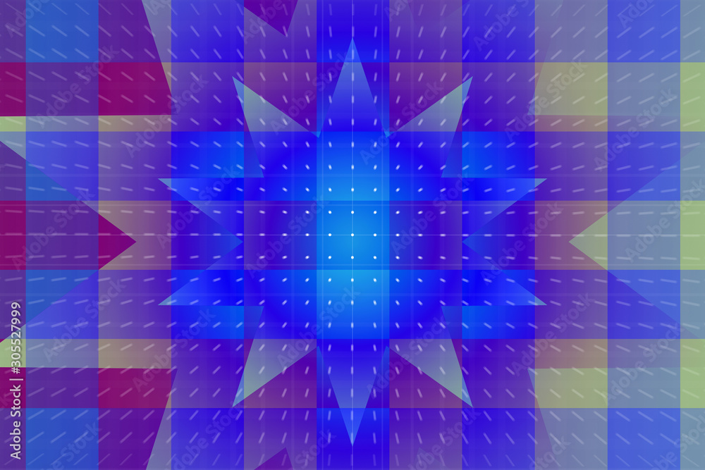 Fototapeta premium abstract, blue, pattern, network, technology, illustration, light, texture, radar, geometric, design, white, graphic, red, space, colorful, color, connection, concept, mosaic, digital, wallpaper