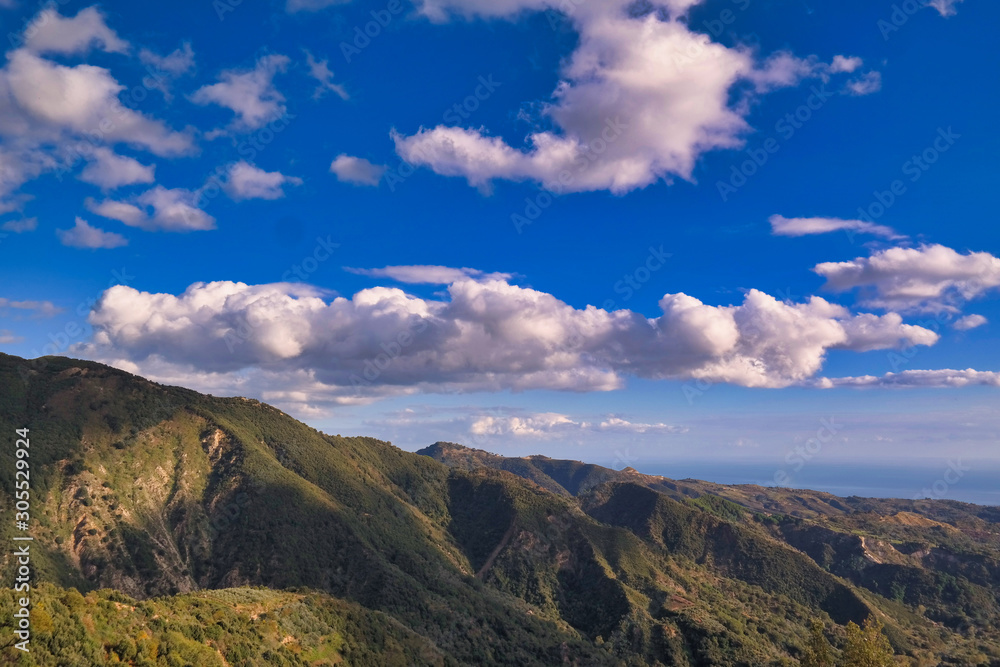 Panoramic view from the Calabrian mountains. Panoramic view from the Calabrian mountains.