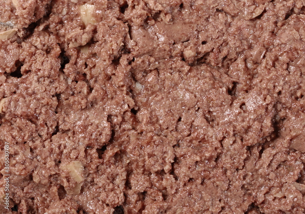 Cat food background and texture, chicken and turkey Cat food background and texture, chicken and turkey
