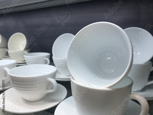 two cups on table