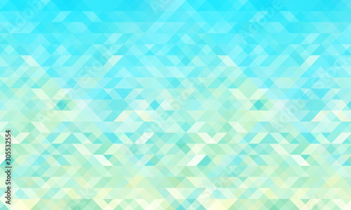 Wallpaper of light blue triangles. Abstract painting. Vector illustration.