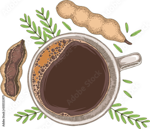 Ripe Tamarind and Drink