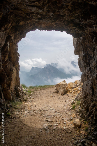 pasubio mountain in the italian alps
