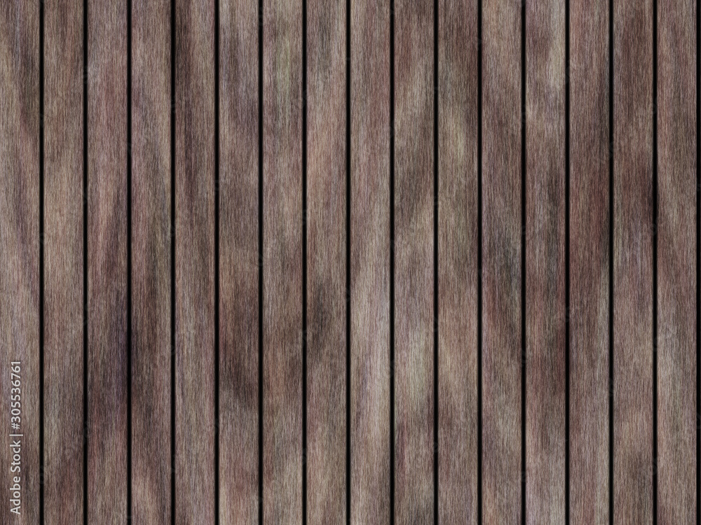 Fototapeta premium Wood texture background pattern. Dark hardwood planks surface of wooden board floor wall fence. Abstract timber decorative illustration.