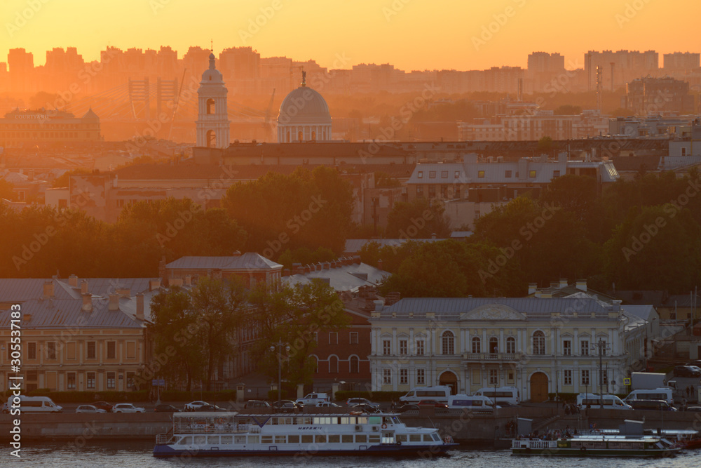 Fototapeta premium View from Isaak cathedral in Saint-Petersburg, Russia