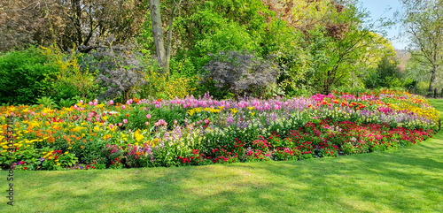 St. James's Park flowerbed in springtime photo