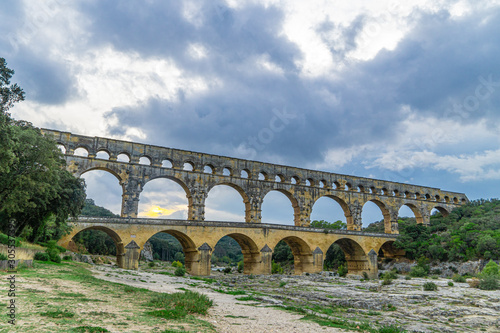 Pont du Gard is the tallest aqueduct and bridge