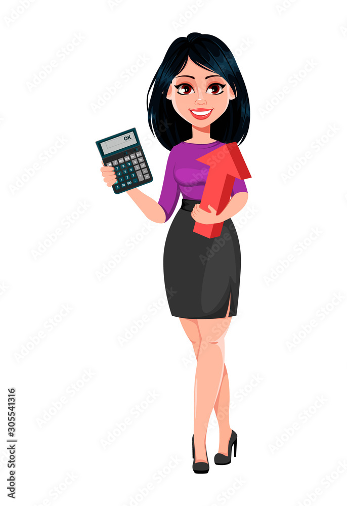 Young beautiful business woman with dark hair Young beautiful business woman with dark hair