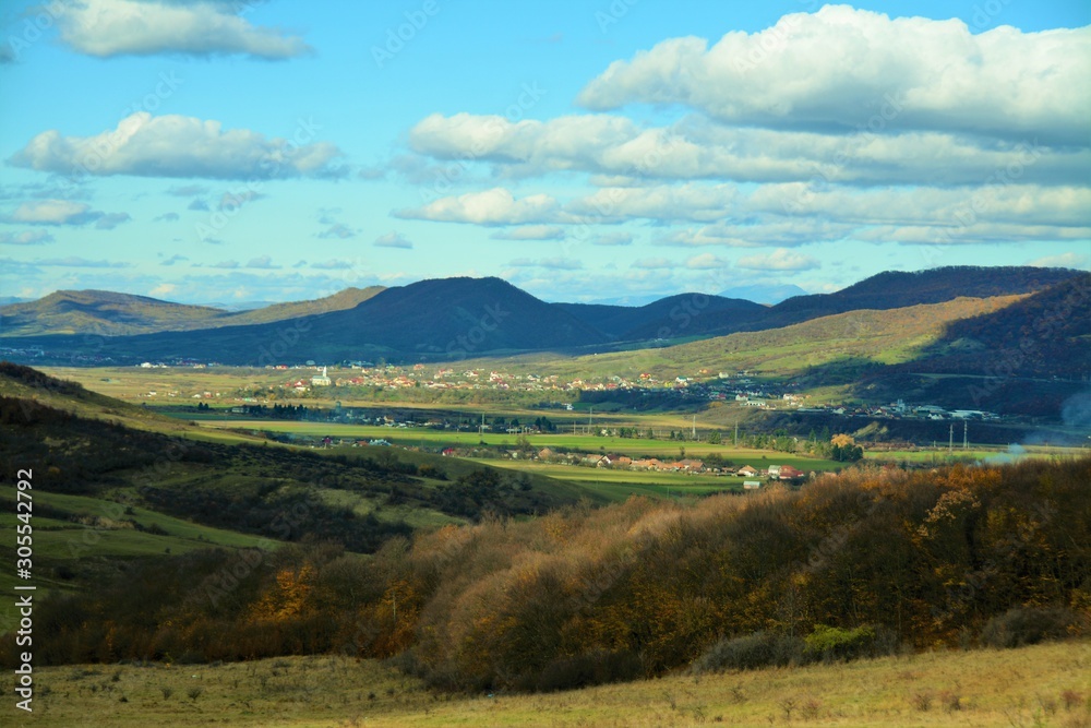 late autumn in a rural area of Romania