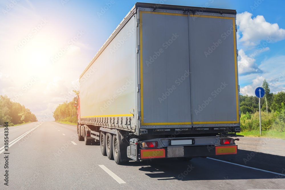 truck transports freight
