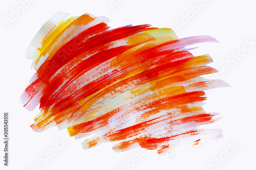 Abstract watercolor background on textured paper isolated on white. Watercolor background for designs. Cover templates for notepad. Fashionable backgrounds for designers