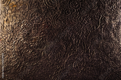 creative plasticine texture abstraction hand-drawn on plasticine with a metal...