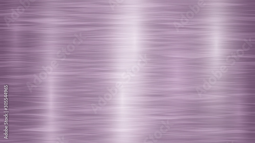 Abstract metal background with glares in purple colors