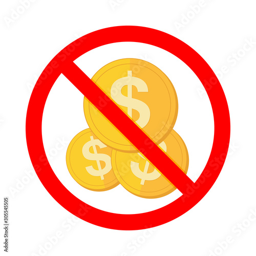 No money vector symbol. No Dollar sign