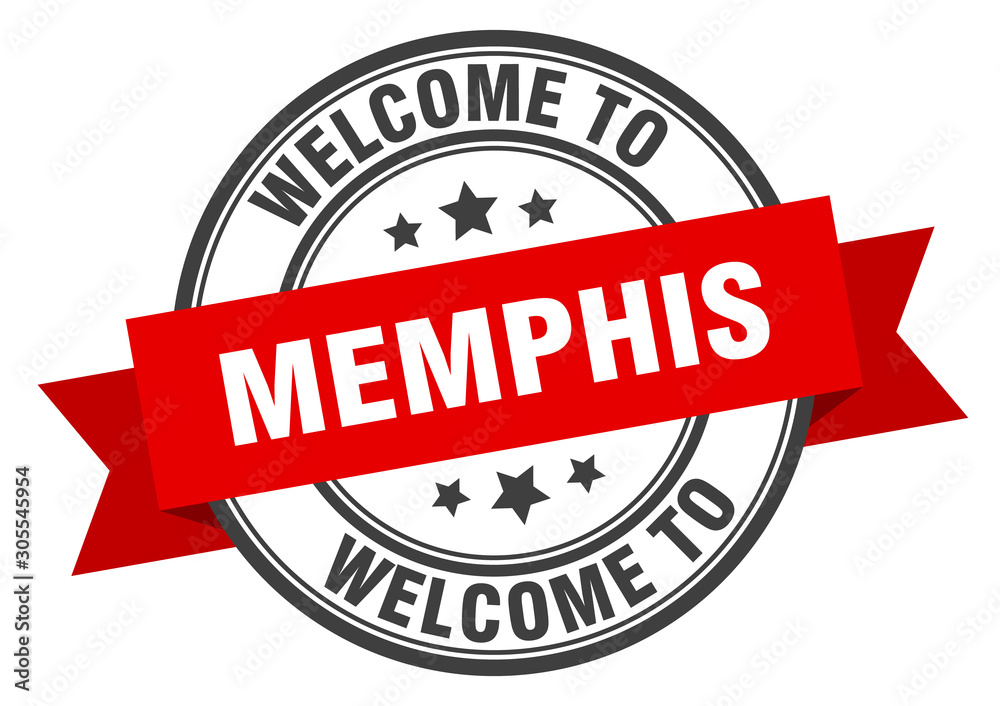 Memphis stamp. welcome to Memphis red sign Memphis stamp. welcome to Memphis red sign