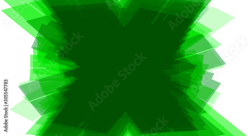 Abstract green x-background with tech X letter shape. Futuristic vector graphics