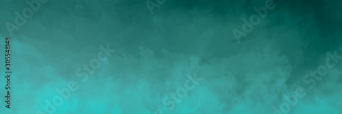 Sea green, turquoise, distressed watercolor texture background photo